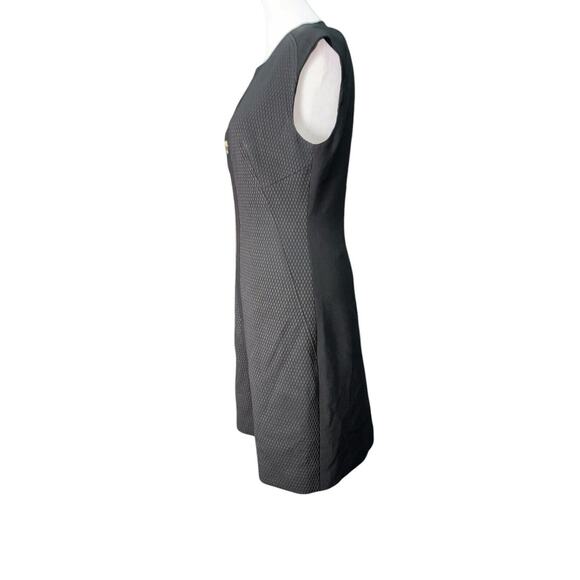 Ted Baker London Womens Black Raid Dress Gold Zip Up Mini, Ted Size 2/US Size 6 - Picture 6 of 11